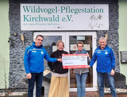 Eifel-Traumpfadwanderer unterstützen die Wildvogel Pflegestation in Kirchwald